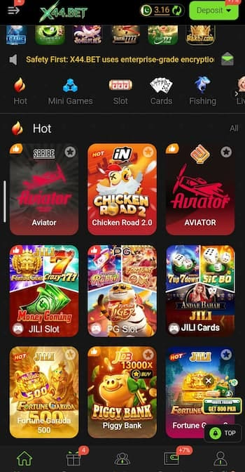 X44 Bet game full guide with images- APKMobix.com